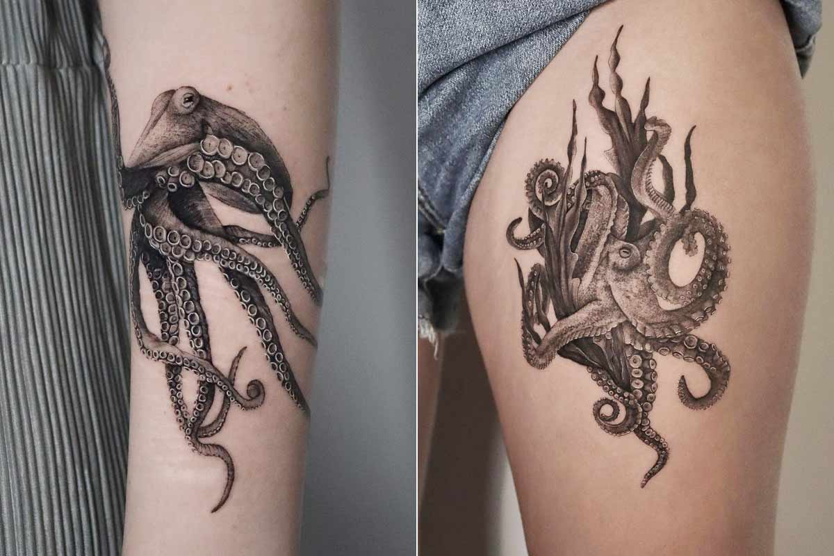 octopus tattoos for men meanings