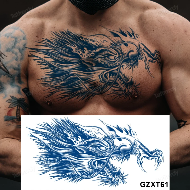 one sided chest tattoos for men 0017