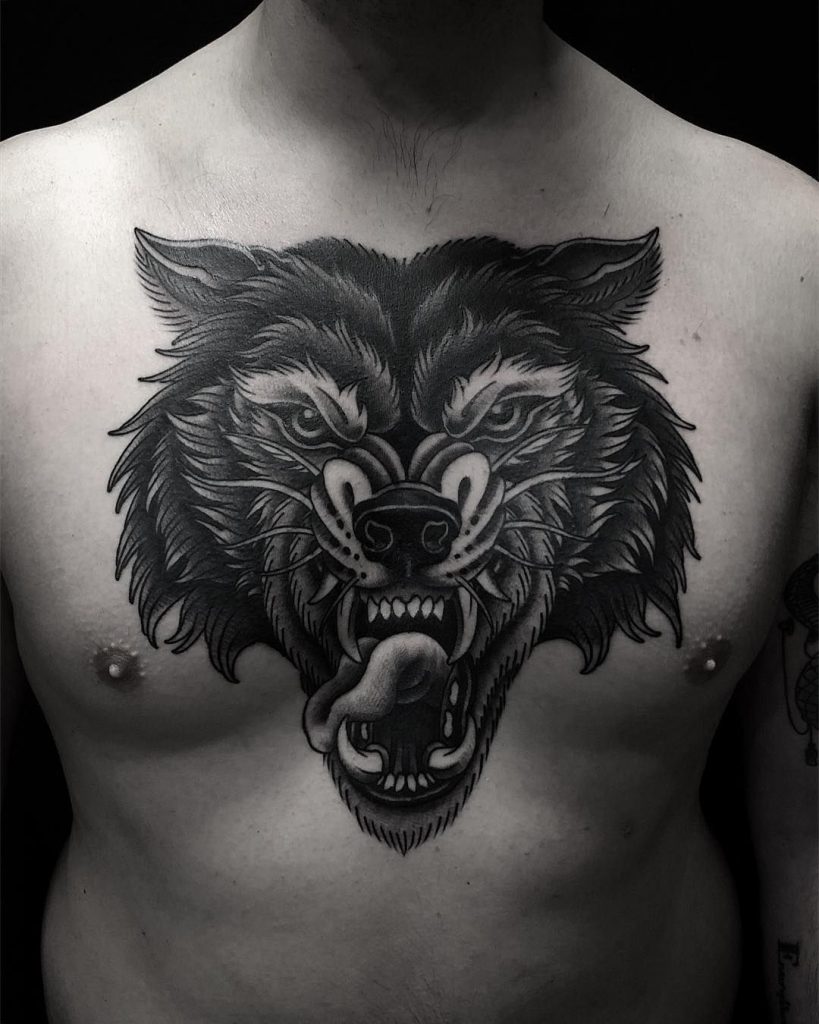 one sided chest tattoos for men 0030