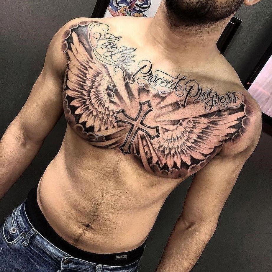 one sided chest tattoos for men 0038