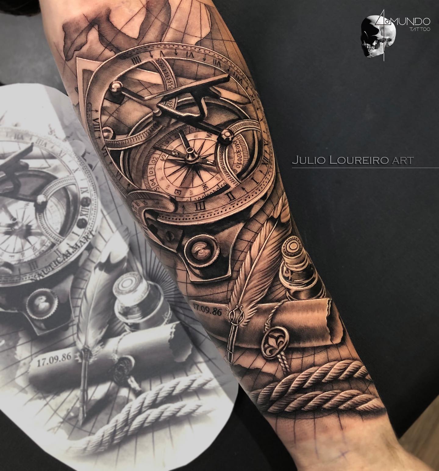 outer forearm tattoo ideas for men