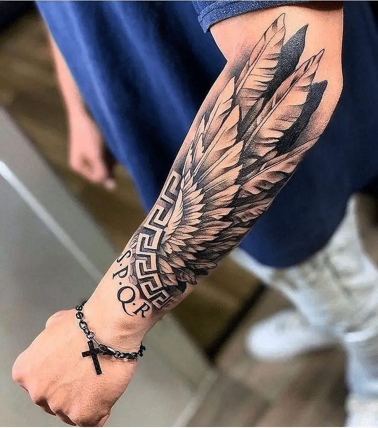 outer forearm tattoos for men 0046