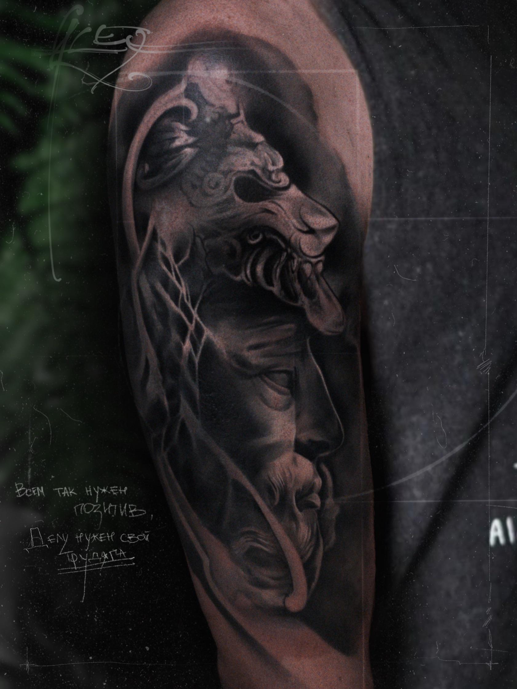 outer forearm tattoos for men 0081