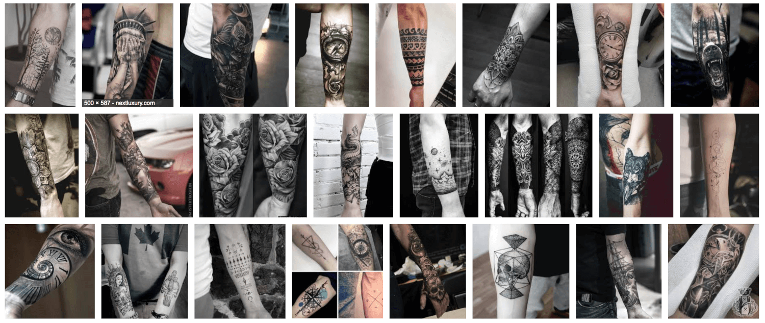 outer forearm tattoos for men 0097