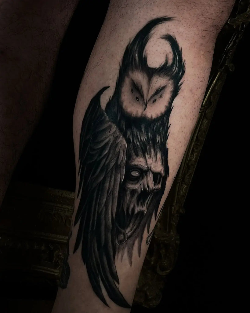 owl chest tattoos for men 0045