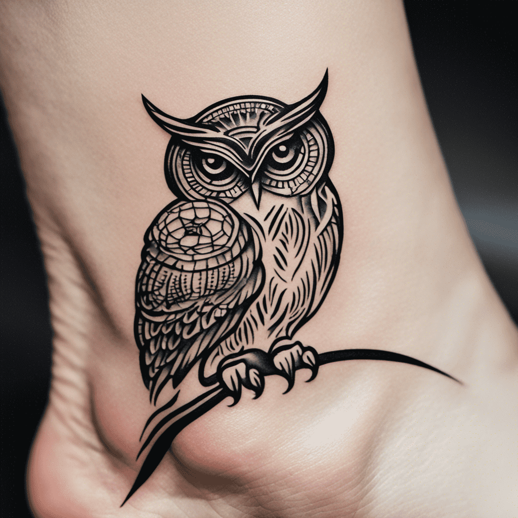 owl chest tattoos for men 0047