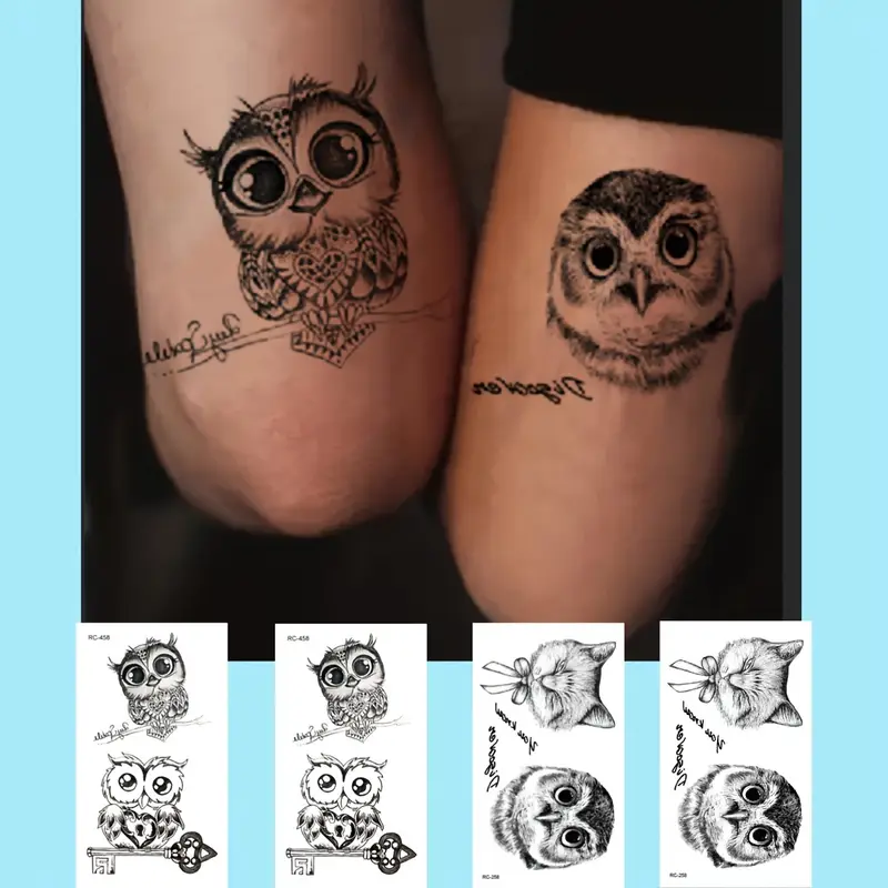 owl neck tattoos for men 0013