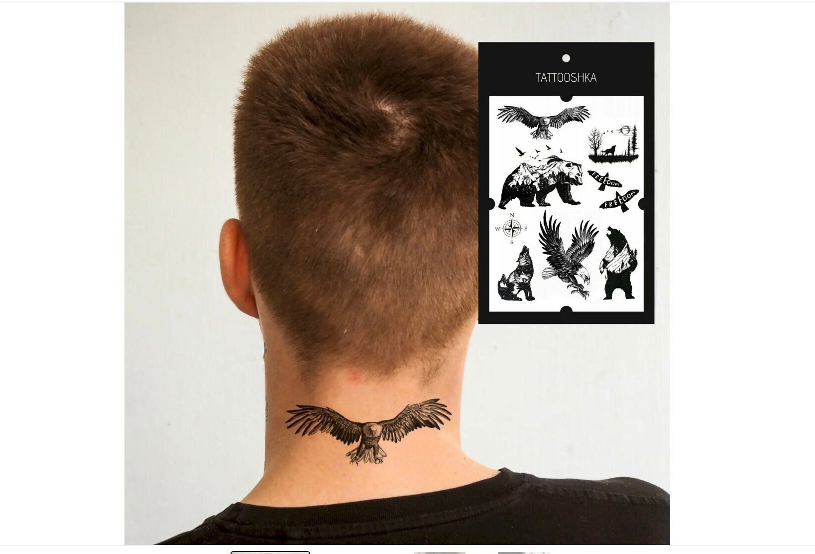 owl neck tattoos for men 0023