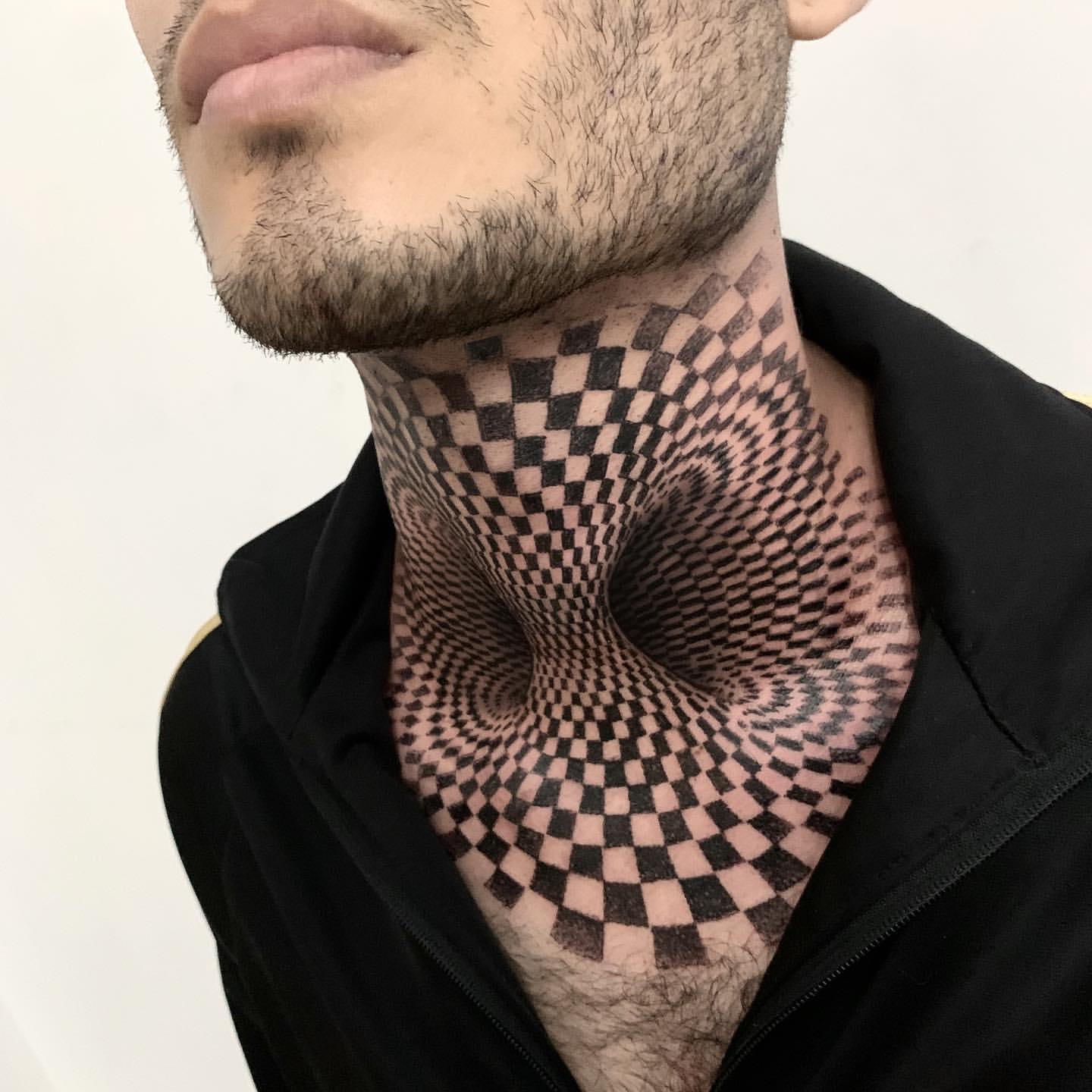 owl neck tattoos for men 0045