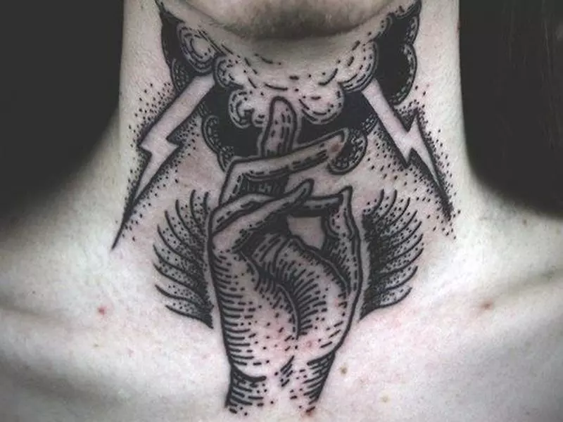 owl neck tattoos for men 0078