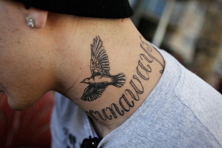 owl neck tattoos for men 0096