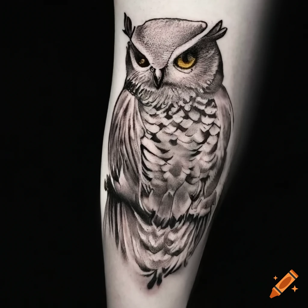 owl tattoos for men ideas