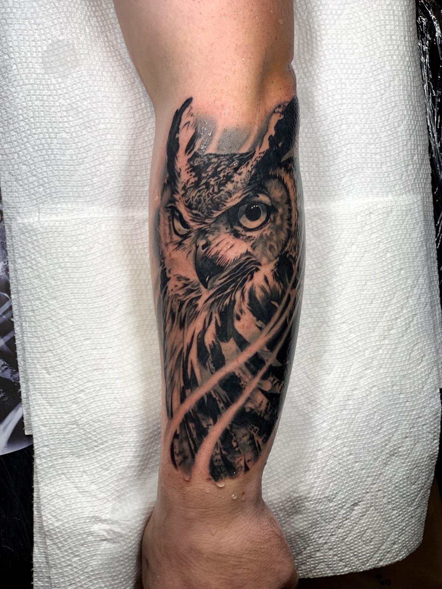 owl tattoos for men 0021