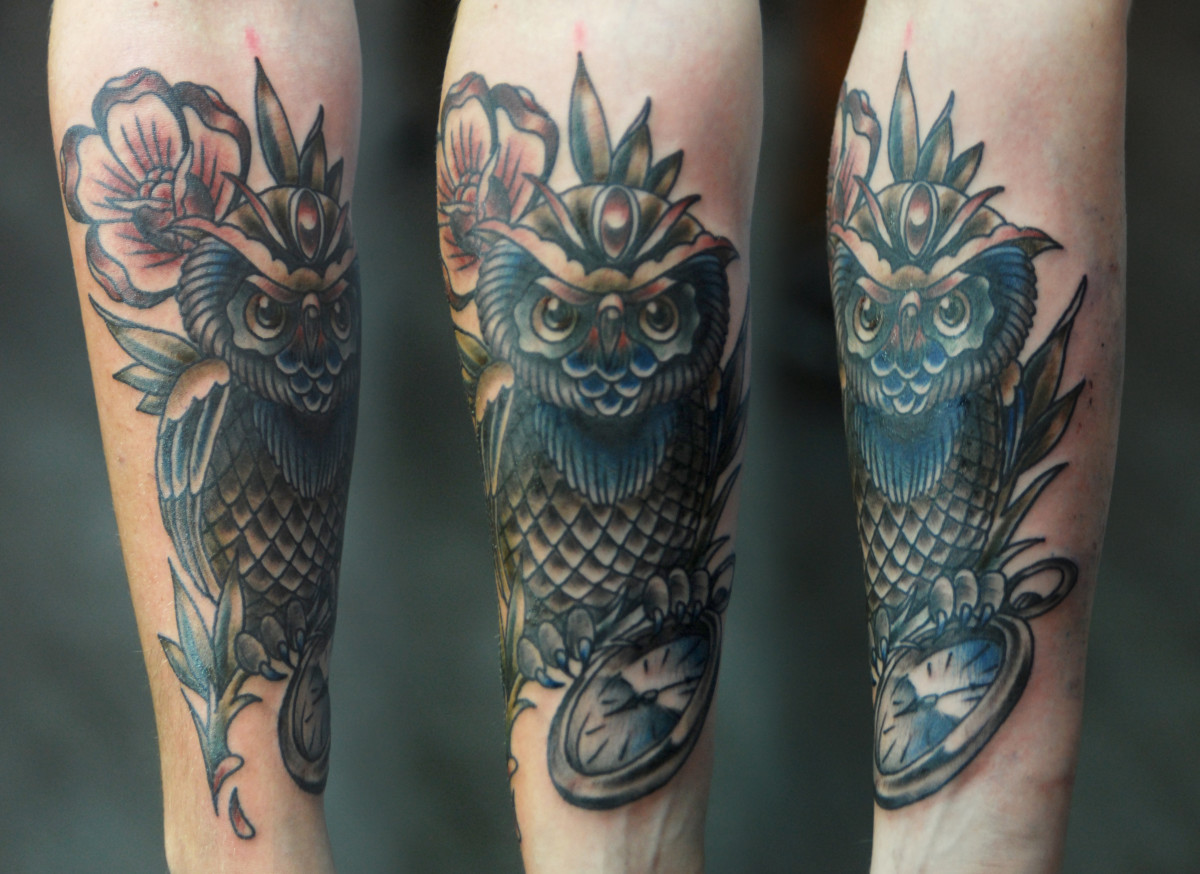 owl tattoos for men 0029