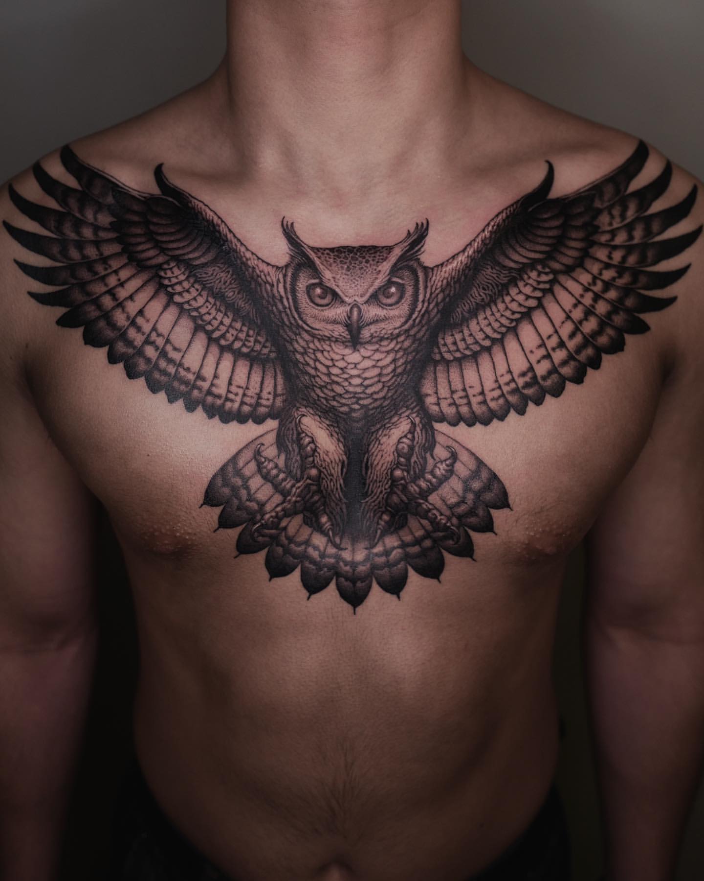 owl tattoos for men 0039