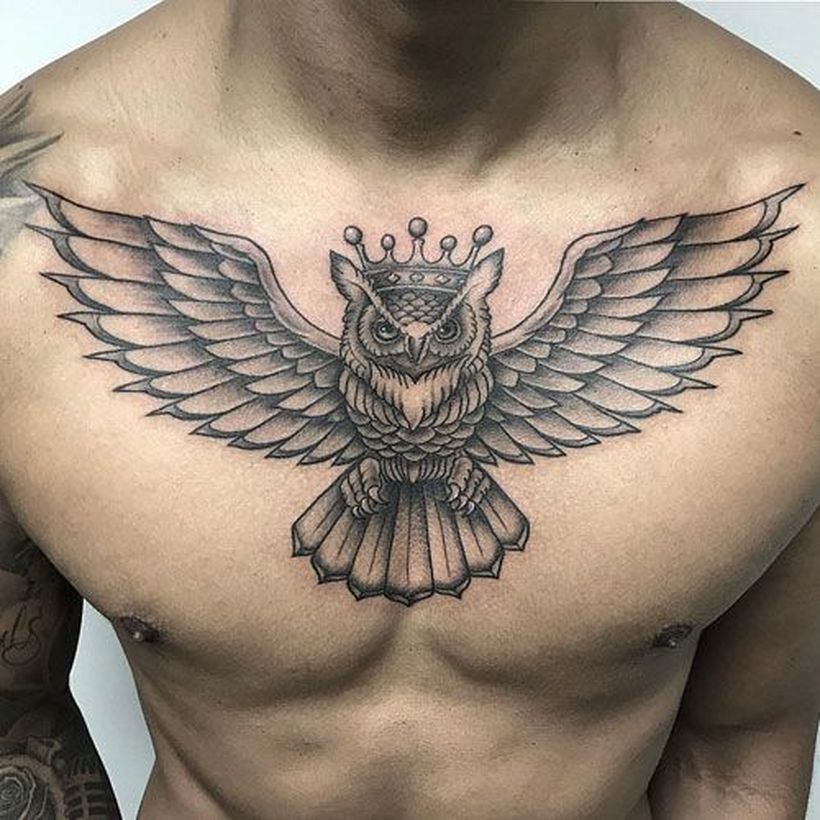 owl tattoos for men 0042