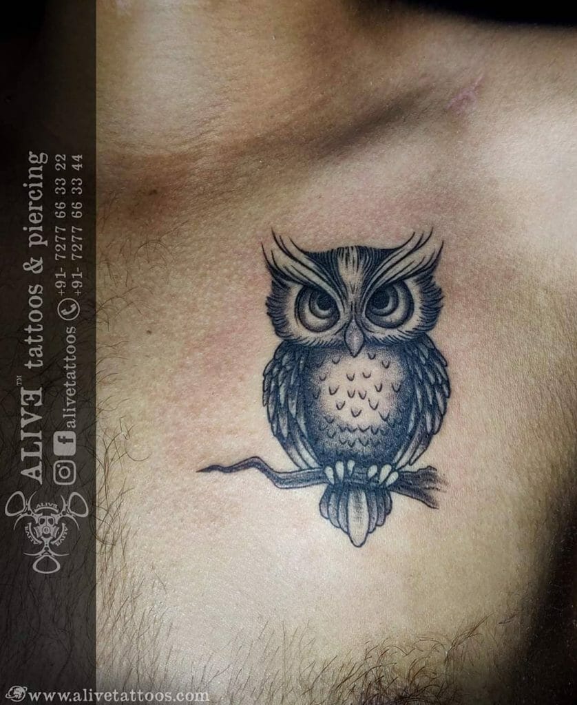 owl tattoos for men 0053