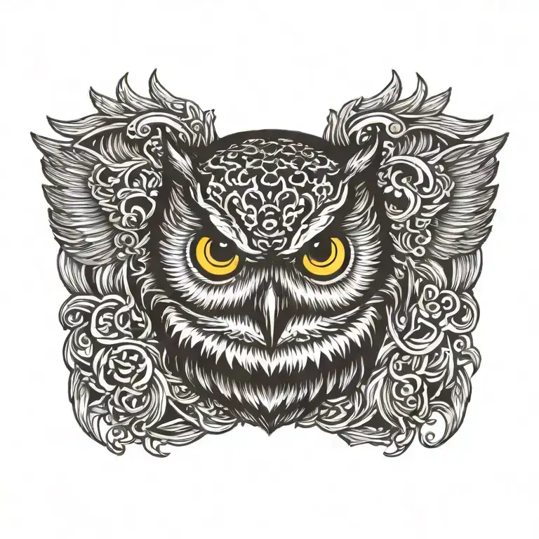 owl tattoos for men 0081