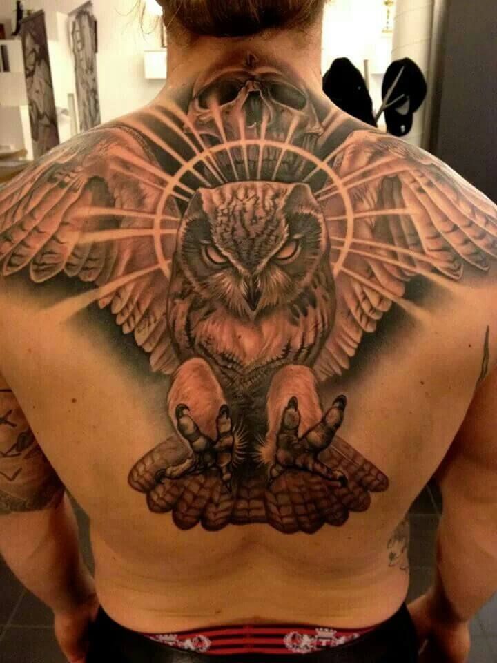 owl tattoos for men 0089