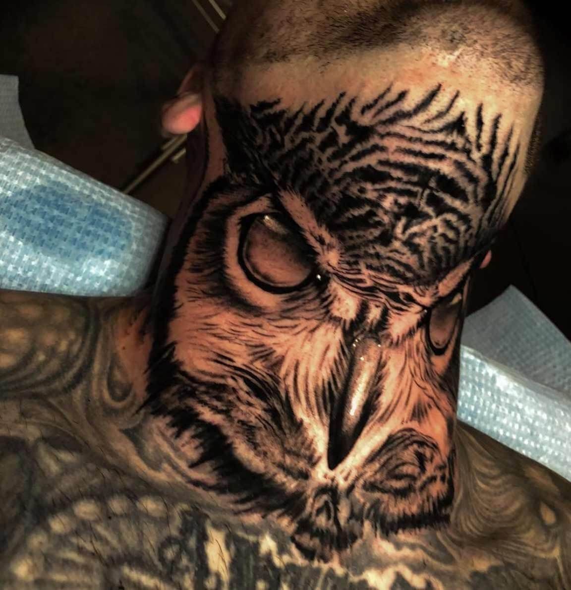 owl tattoos for men 0092