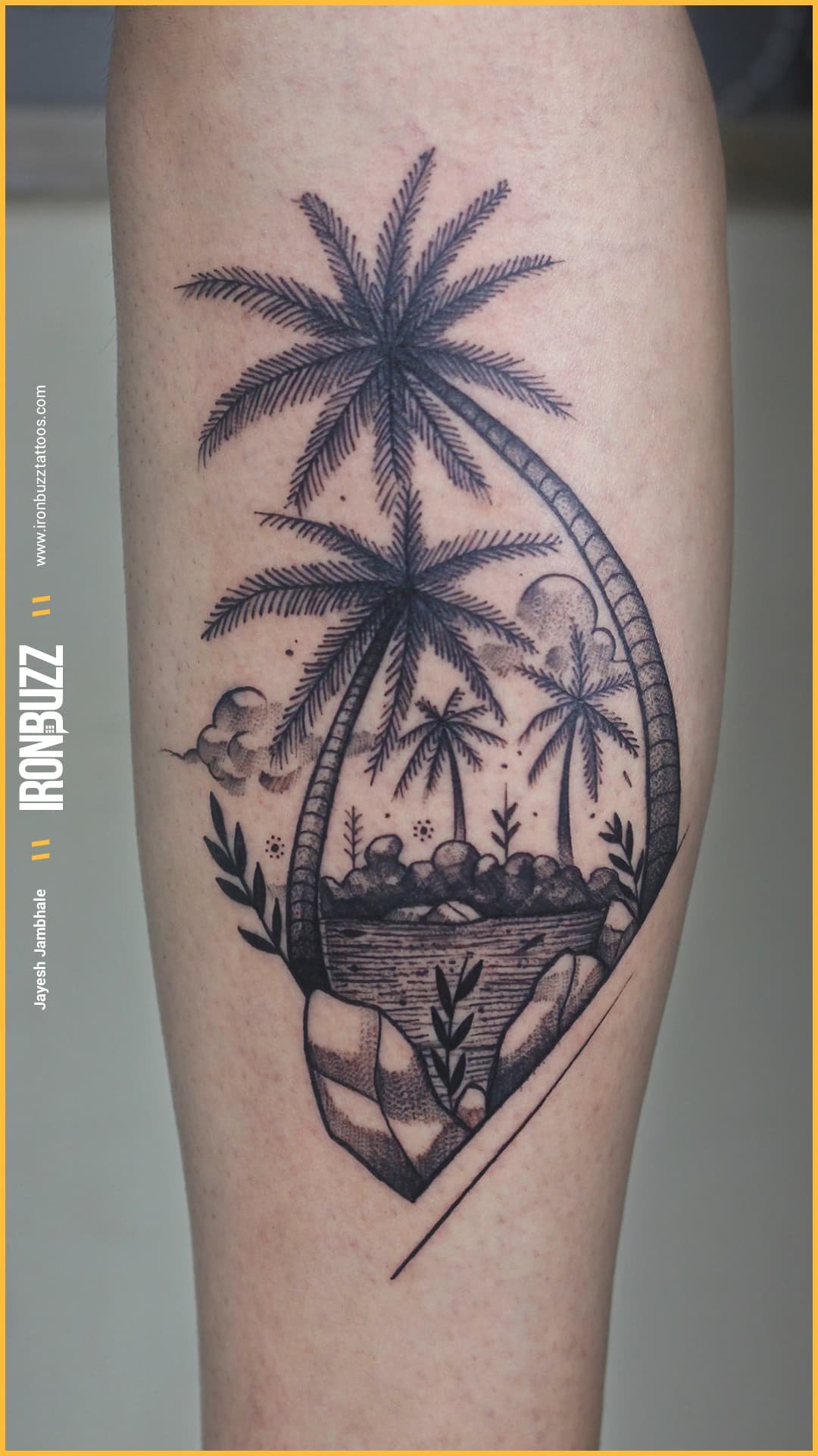 palm size tattoos for men 0064