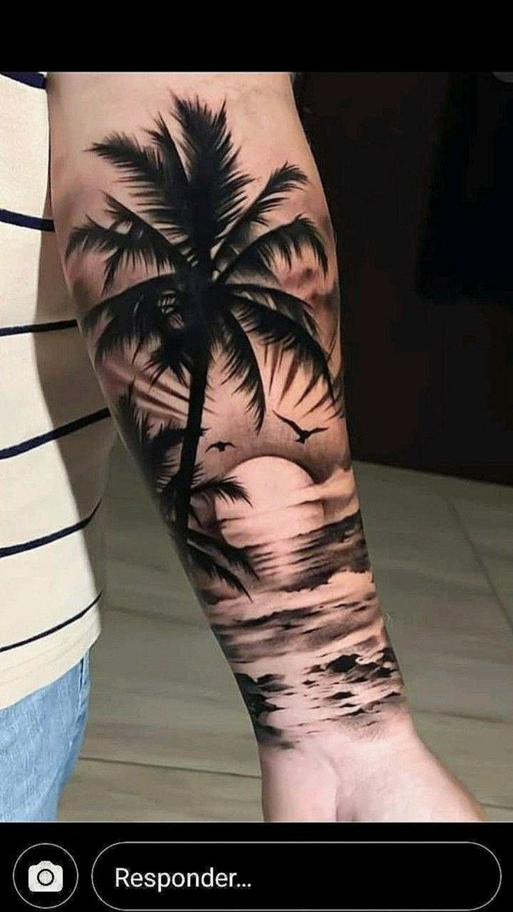 palm tree tattoos for men 0035