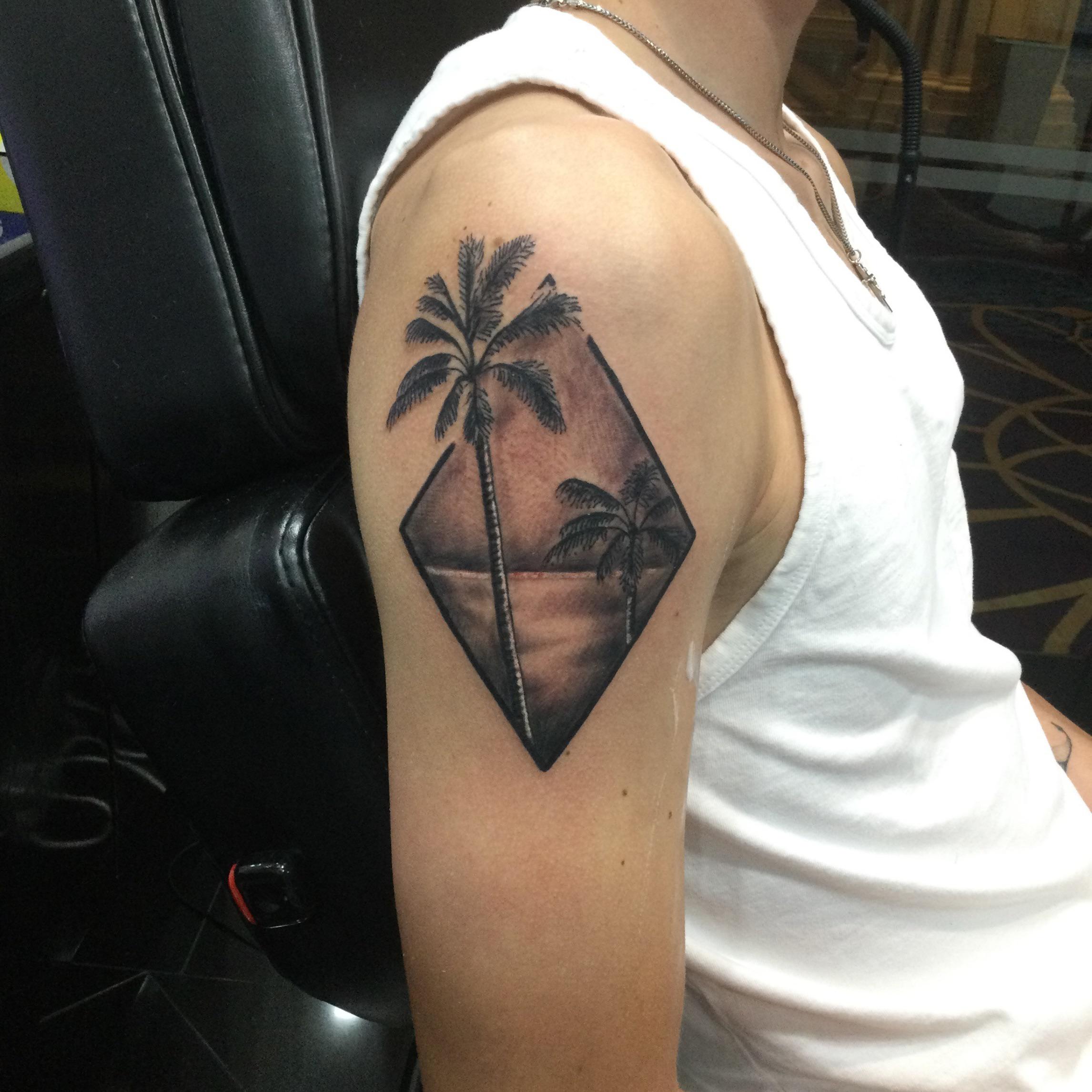 palm tree tattoos for men 0045