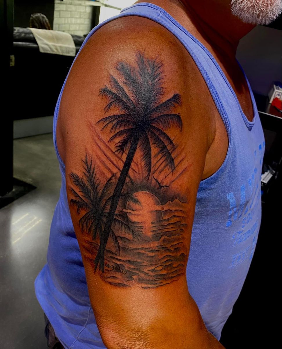 palm tree tattoos for men 0072