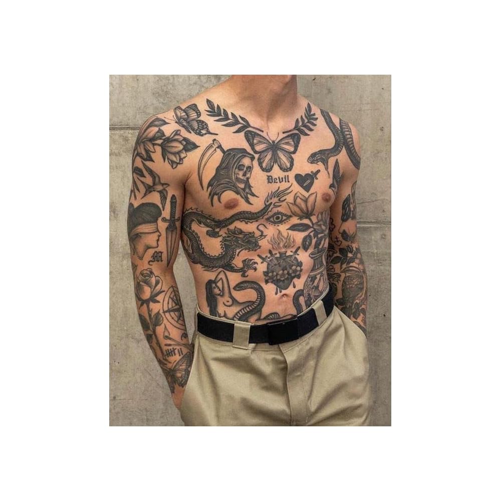 patchwork tattoos for men 0021