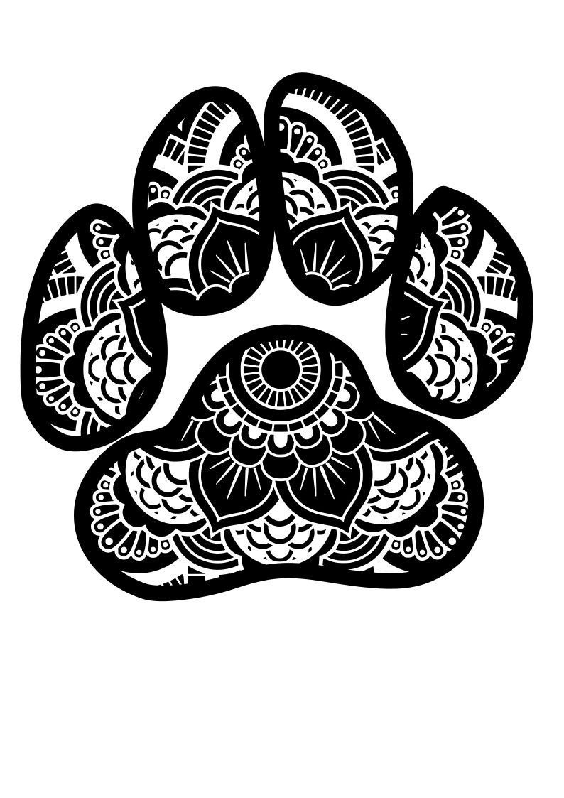 paw print tattoos for men 0031