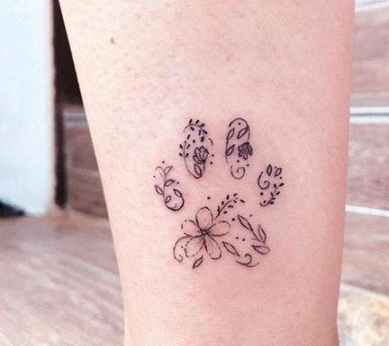 paw print tattoos for men 0054