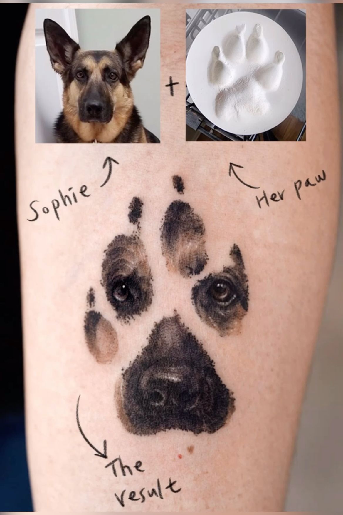 paw print tattoos for men 0090