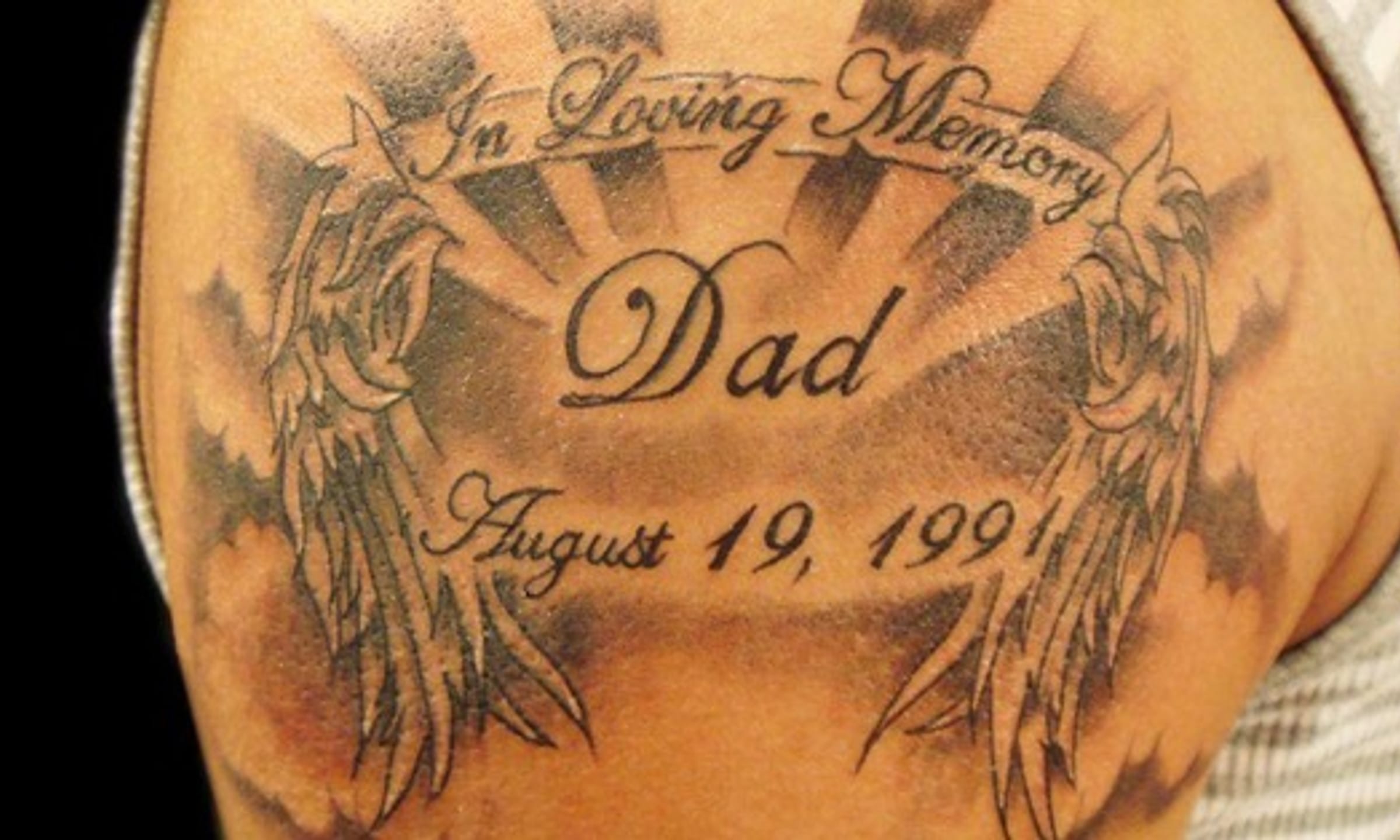 personalized memorial tattoos for men