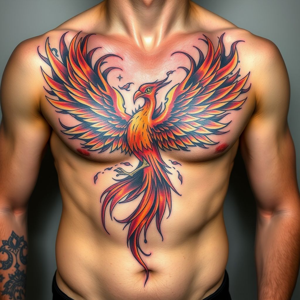 phoenix tattoo designs for men