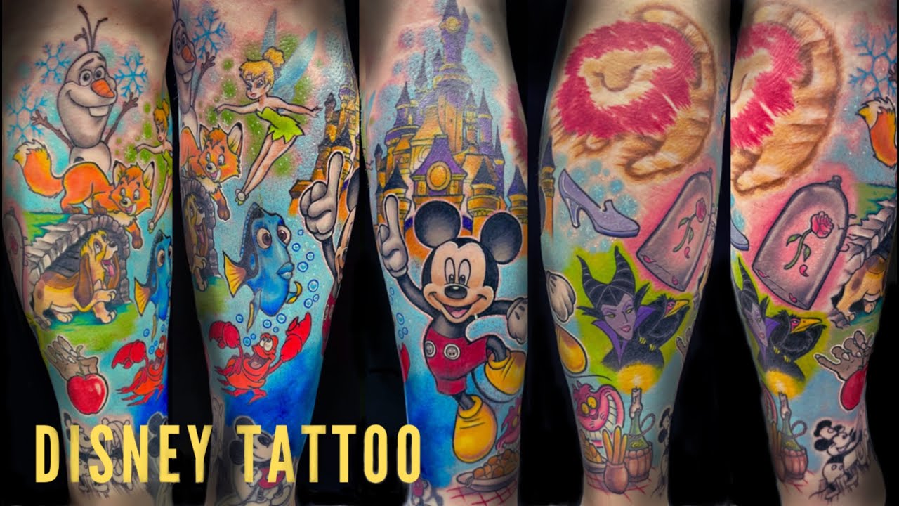 playful Disney tattoos for men.