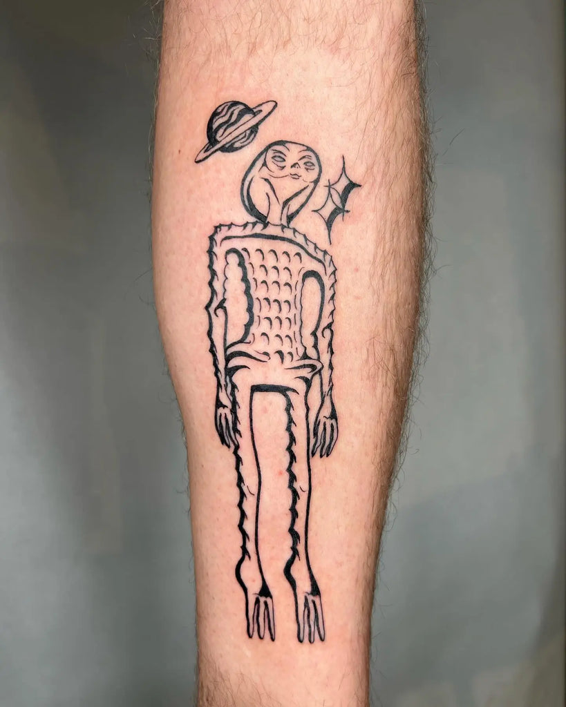 popular Alien tattoos for men