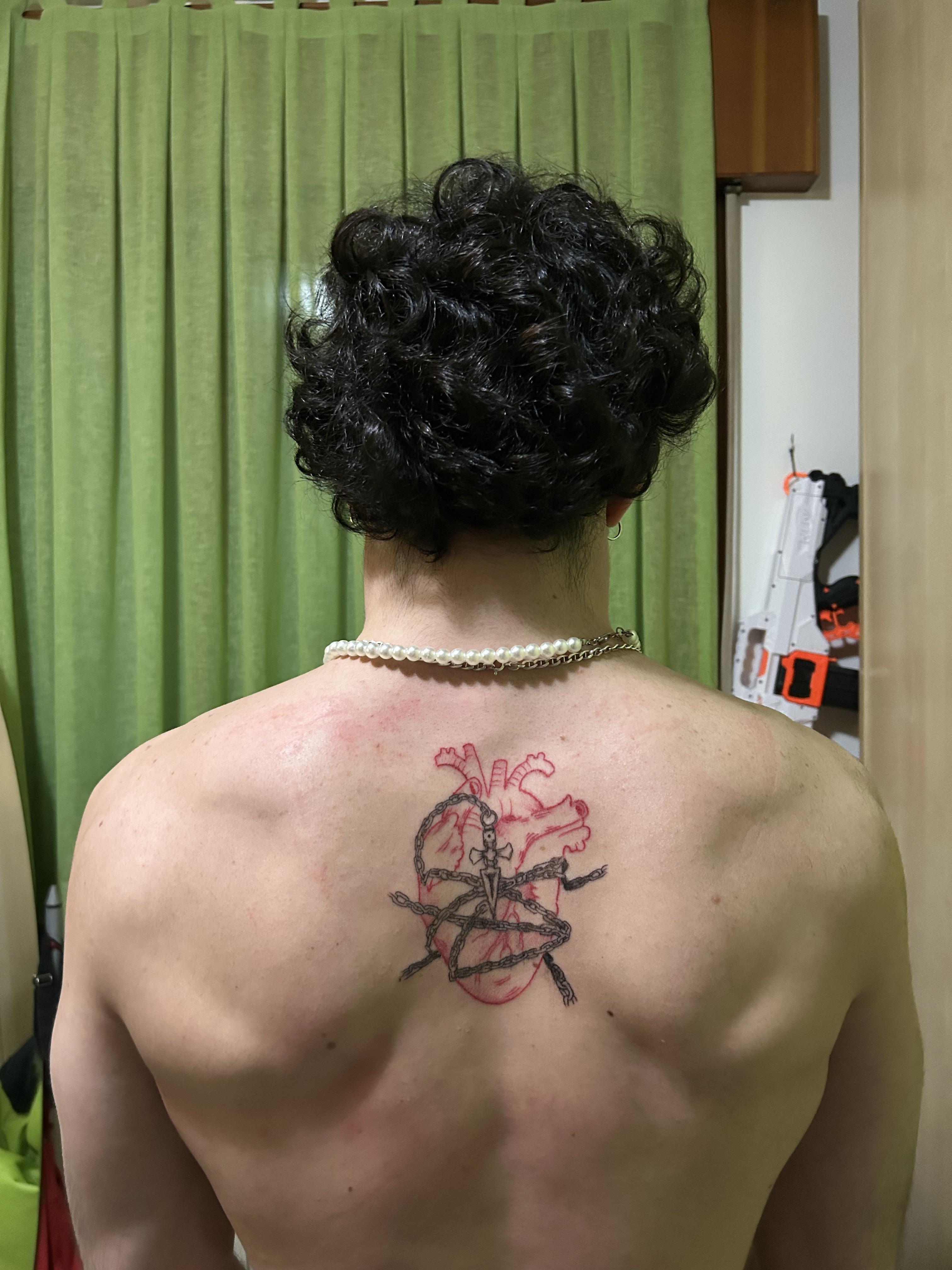 popular anime back tattoos for men