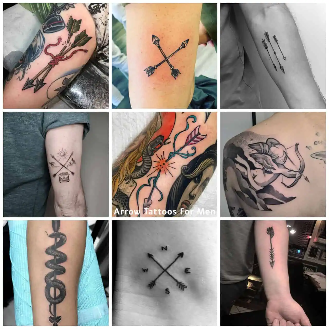 popular arrow tattoos for men