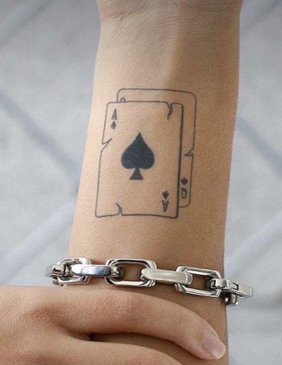 popular card tattoos for men