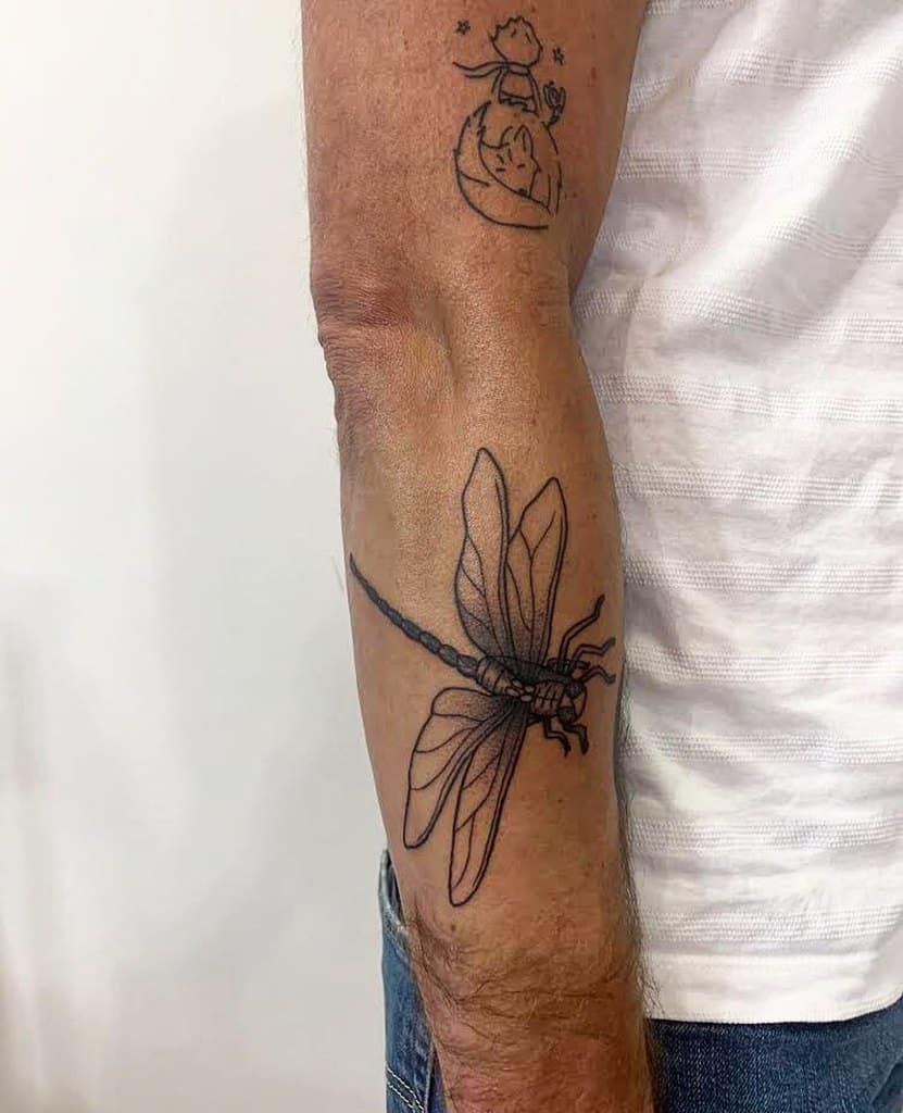 popular dragonfly tattoos for men