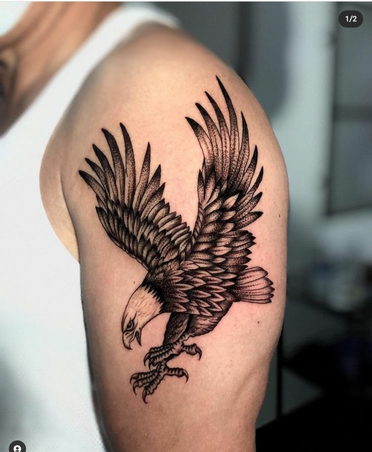 popular eagle tattoos for men