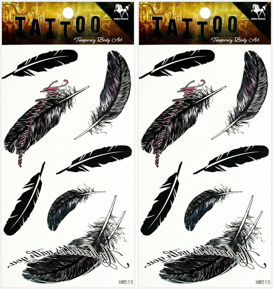 popular feather tattoos for men