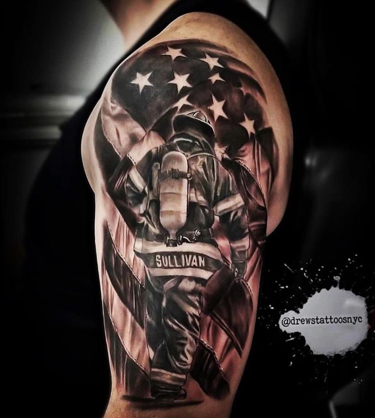 popular firefighter tattoos for men