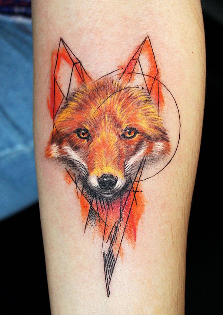 popular fox tattoos for men ideas