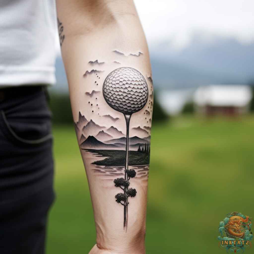 popular golf tattoos for men