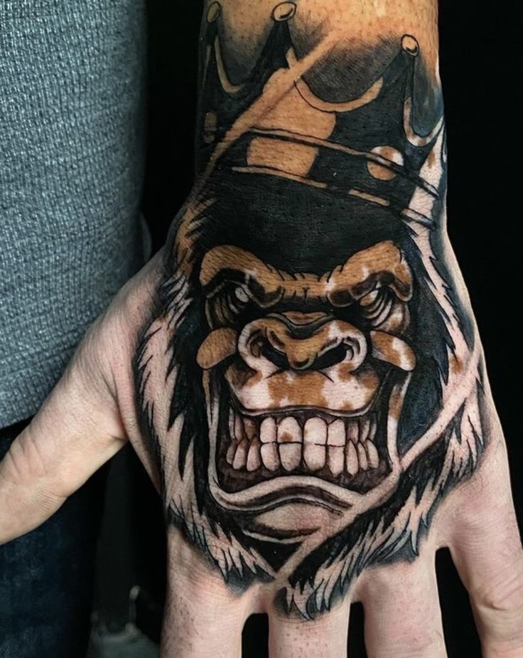 popular gorilla tattoos for men sleeve designs