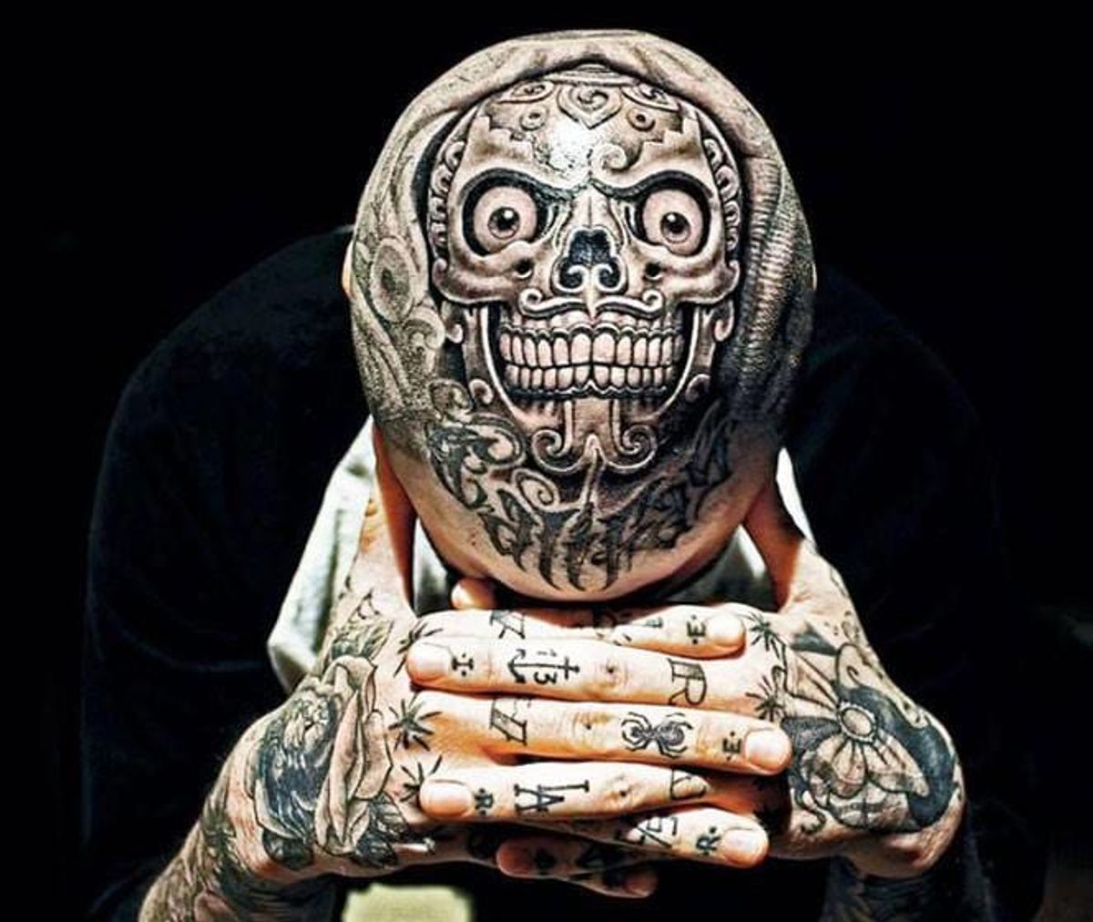 popular head tattoo designs for men