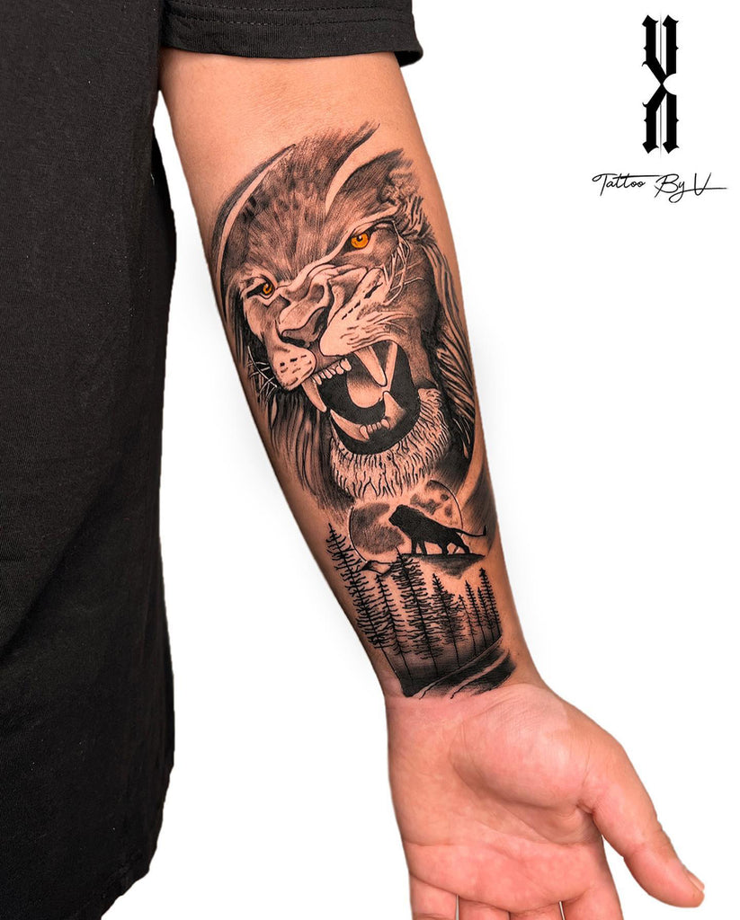 popular inner forearm tattoos for men