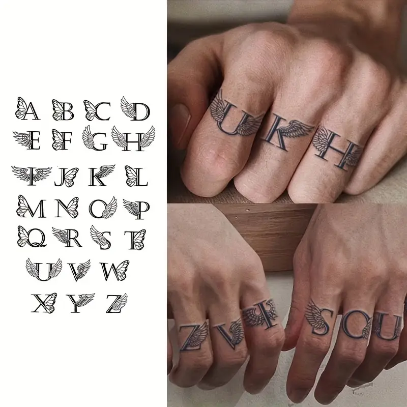 popular letter tattoos for men