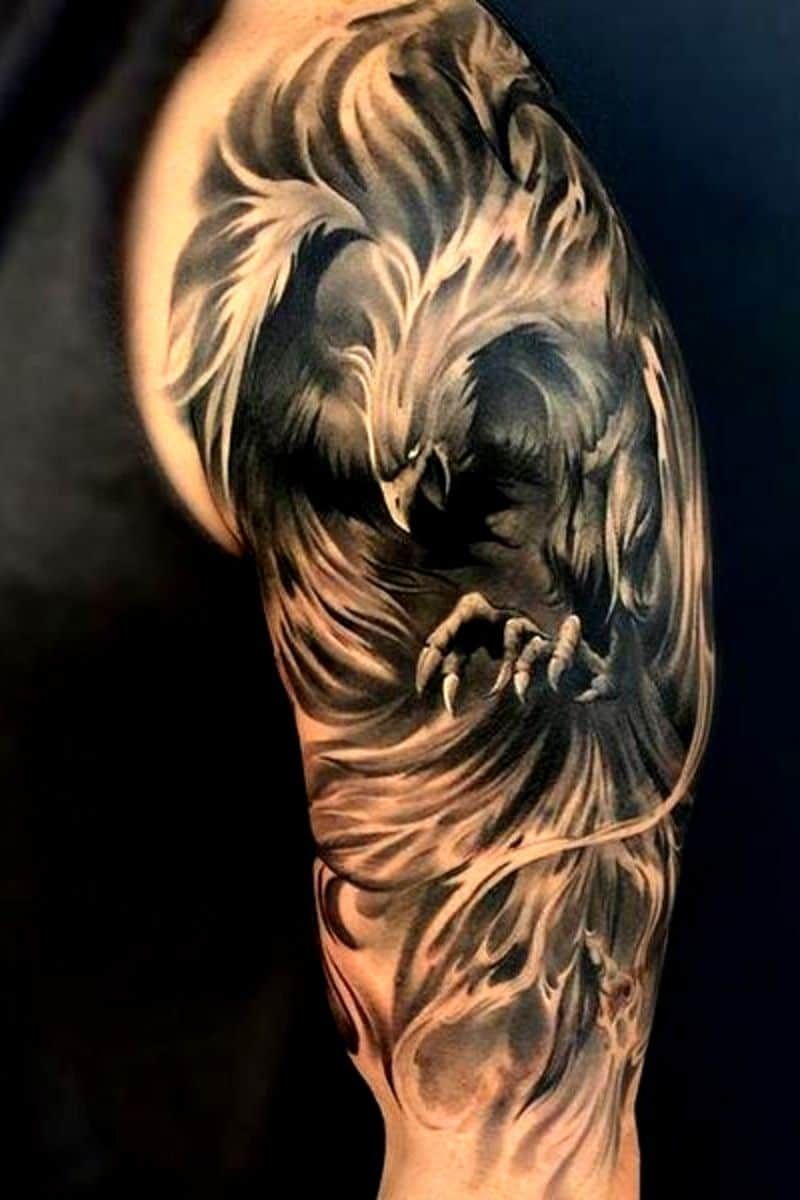 popular phoenix tattoos for men